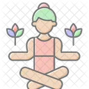 Wellness Retreat Lineal Color Icon Icon