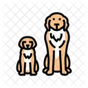 Welpen Mutter Zucht Symbol