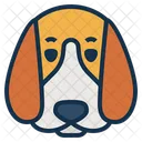 Welpe Hund Beagle Symbol