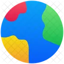 Welt Global Land Symbol