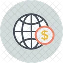 Welt International Dollar Icon