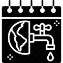 Weltwassertag Tag Veranstaltung Symbol