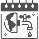 Weltwassertag Tag Veranstaltung Symbol