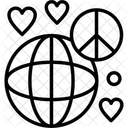 Weltfrieden Harmonie Einheit Symbol