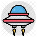 Weltraumuntertasse Raumschiff Fliegende Untertasse Symbol