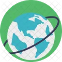 Weltweit Global Reisen Symbol