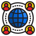 Netzwerk Welt Kommunikation Icon