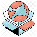 Globales Paket Globales Paket Globale Lieferung Icon