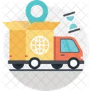 Lieferung LKW Global Symbol