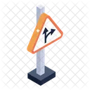 Strassenschild Schild Wendepunkt Symbol