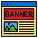 Werbebanner  Symbol