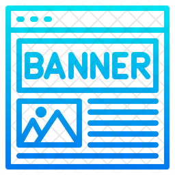 Werbebanner  Symbol