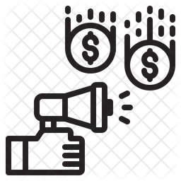 Werbeeinnahmen  Symbol