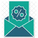 Werbemail Marketingmail Angebotsnewsletter Symbol