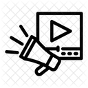 Werbevideo Videowerbung Anzeigen Symbol