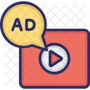 Werbung Marketing Videomarketing Symbol