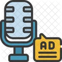 Werbung Podcast  Symbol