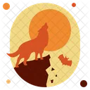 Werewolf Howl Halloween Pumpkin Icon