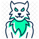 Werewolf Halloween Monster Icon