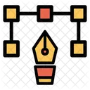 Stiftwerkzeug Designwerkzeug Bearbeitungswerkzeug Symbol