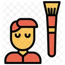 Benutzer Profil Pinselwerkzeug Symbol