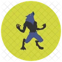 Werwolf Lykanthrop Horror Symbol