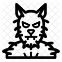 Werwolf Bestie Lykaner Symbol