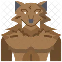 Werwolf Bestie Halloween Symbol