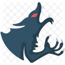 Werwolf Bestie Monster Symbol