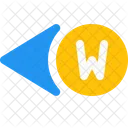 West Direction Arrow Icon
