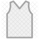 Weste V Ausschnitt Acryl Symbol
