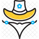 Western Cowboy Scarf Icon
