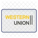 Western Union Credit Card Debit Card Icon