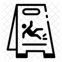Wet Floor Slippery Falling Icon