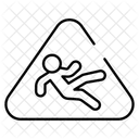 Wet Floor Warning Floor Icon