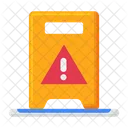 Wet Floor Warning Floor Icon