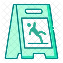 Wet Floor Slippery Floor Hazard Icon