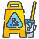 Wet Floor Warning Signaling Icône