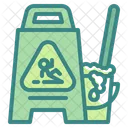 Wet Floor Warning Signaling Icône