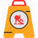 Wet Floor Caution Cleaning Icon