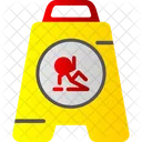 Wet Floor Caution Cleaning Icon