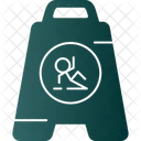 Wet Floor Caution Cleaning Icon