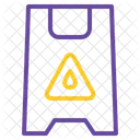 Wet Floor Sign Danger Icône