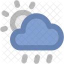 Wetter Regen Bewolkt Symbol