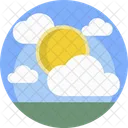 Wetter Sonnig Wolke Icon