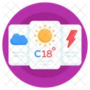 Wettervorhersage Wetter App Wetter Bewolkt Icon