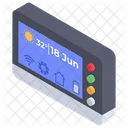 Smart Device Meteorologie Temperaturmessung Symbol