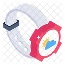 Wettertracker Smartwatch Wettervorhersage Symbol