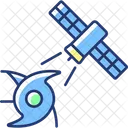 Satellit Kunstlich Erde Symbol