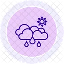 Wettermuster Liniensymbol Symbol